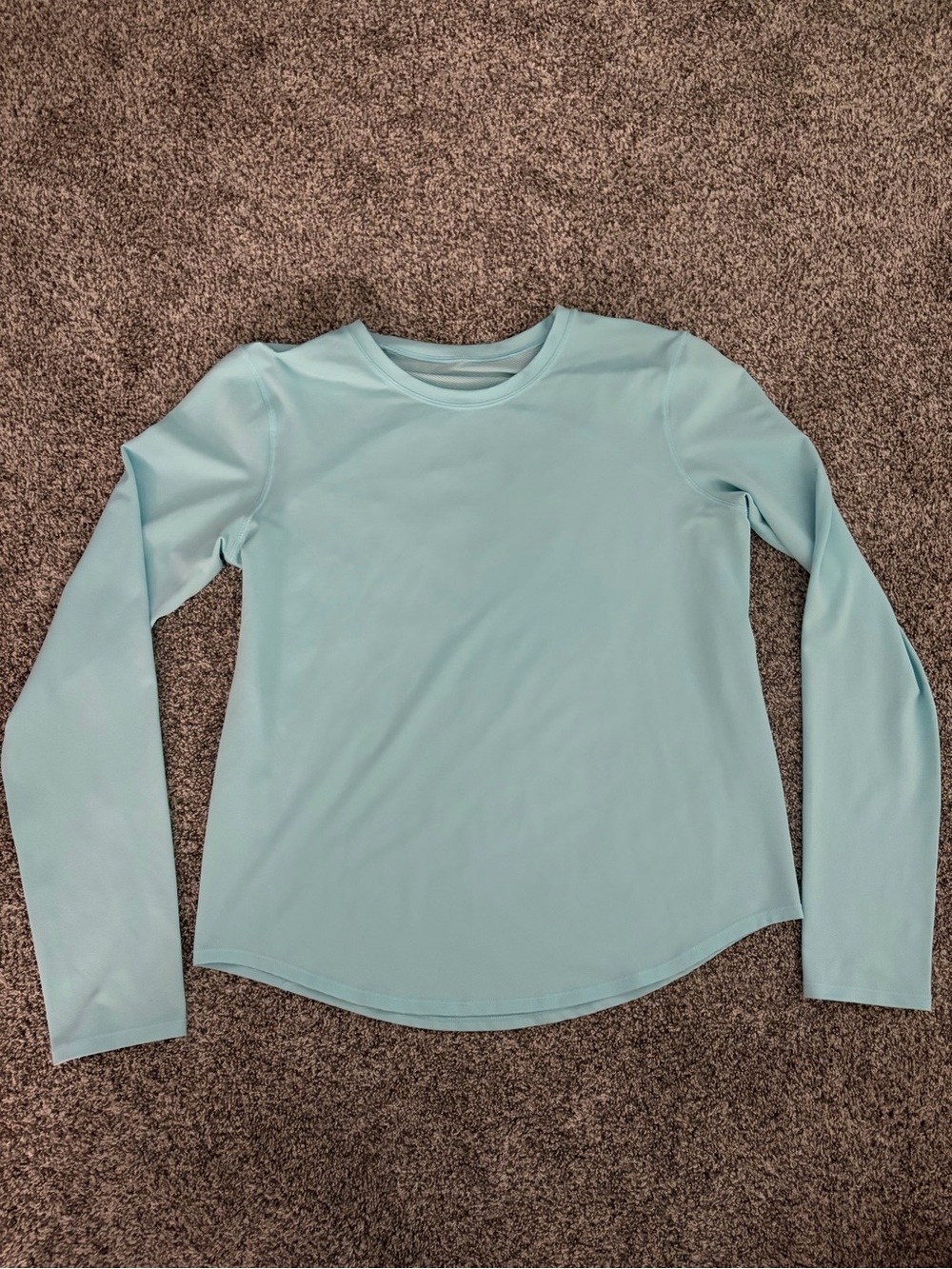 Lululemon Light Blue Long-Sleeve Crewneck Top